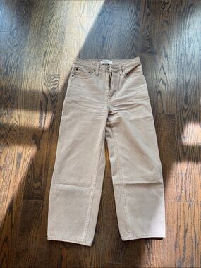 Women’s Beige Straight-Leg Jeans Abercrombie Jean